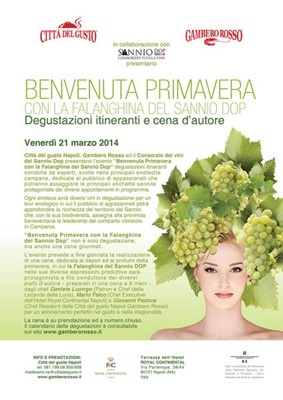 Benvenuta primavera con la Falanghina del Sannio DOP